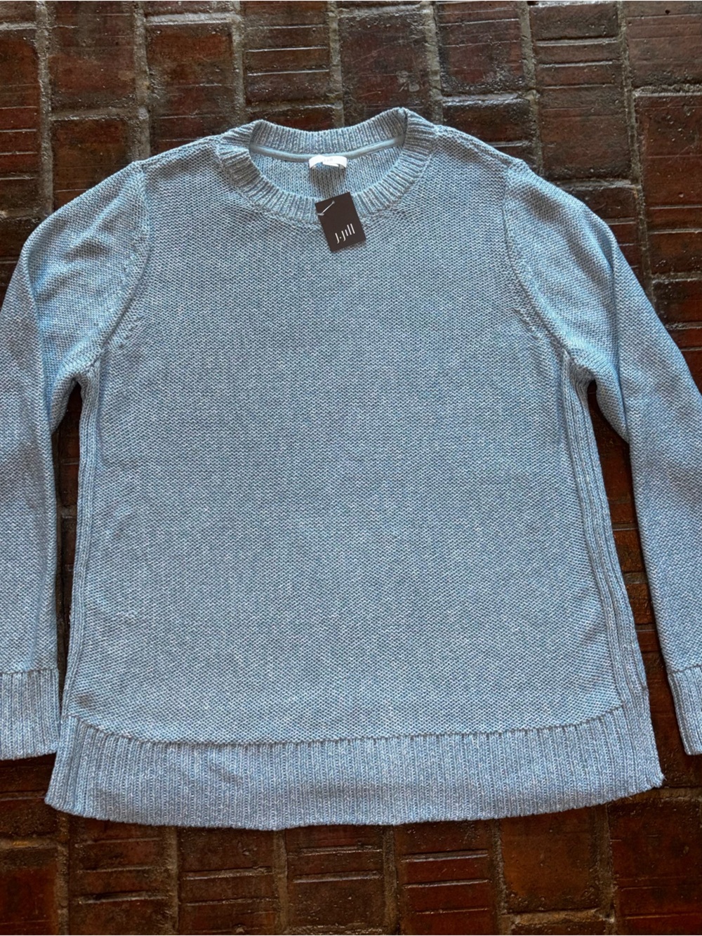 J. Jill Women’s Light Blue Crewneck Sweater